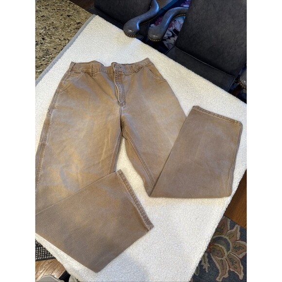 Vintage Carhartt Pants B11 Dungaree fit 38x34 Brown Carpenter USA Union Made - Picture 1 of 9